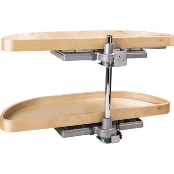 Hardware Resources Wood Half Moon Lazy Susanimage