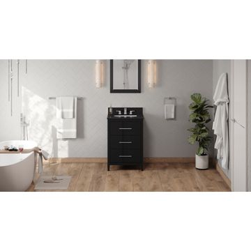 Jeffrey Alexander Black Katara Single Vanity with Black Granite Topimage