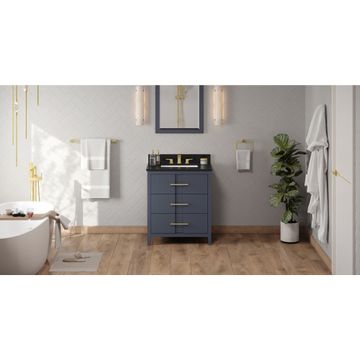 Jeffrey Alexander Blue Steel Katara Single Vanity & Black Graniteimage