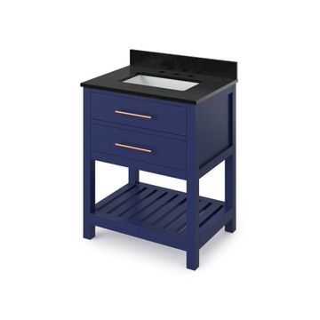 Jeffrey Alexander Hale Blue Wavecrest Single Vanity & Black Graniteimage