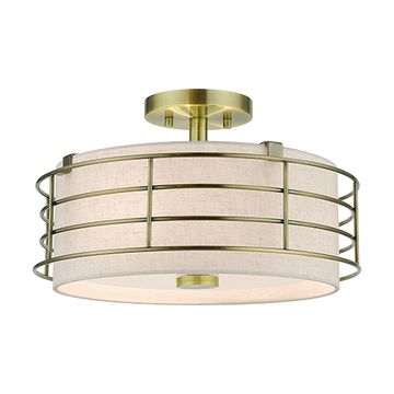 Livex Lighting Blanchard Large Semi Flush Ceiling Lightimage
