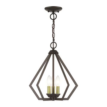 Livex Lighting Prism Semi Flush / Small Pendant Ceiling Lightimage