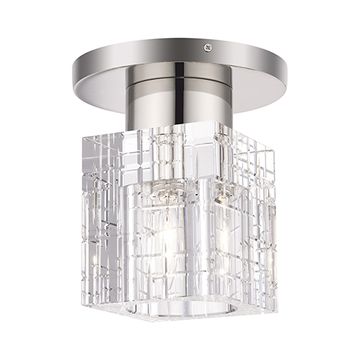 Livex Lighting Rotterdam Crystal Semi Flush Ceiling Lightimage