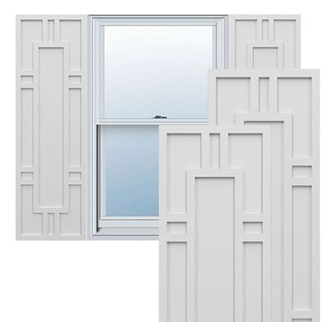 True Fit PVC White Hastings Fixed Mount Shuttersimage