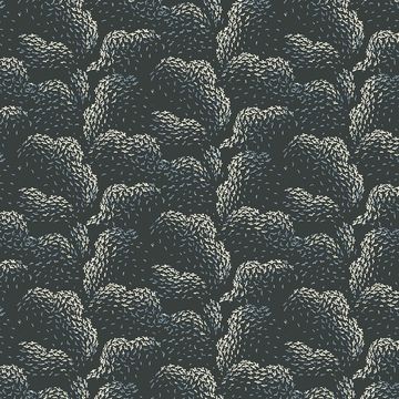 Mitchell Black Clouds Black & Blue Wallpaperimage