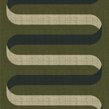 Mitchell Black Folding Ribbon Olive Wallpaperimage