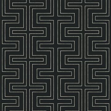 Mitchell Black Geometric Lines Black Wallpaperimage