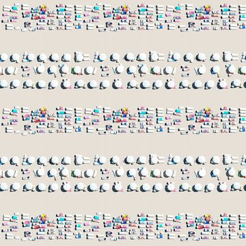 Mitchell Black Riviera Stripe Wallpaperimage