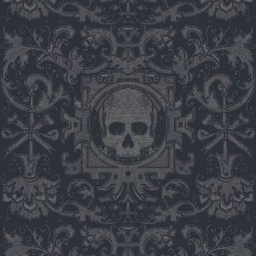Mitchell Black Skull Box Wallpaperimage