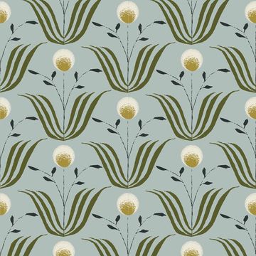 Mitchell Black Spring Bloom Ash Blue Wallpaperimage