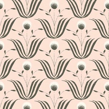 Mitchell Black Spring Bloom Blush Ivory Wallpaperimage