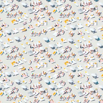 Mitchell Black Sunbathers Wallpaperimage