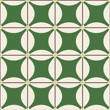 Mitchell Black Traveler Tile Kelly Green Wallpaperimage