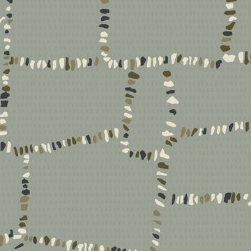 Mitchell Black Tulum Ruins Ash Blue Wallpaperimage