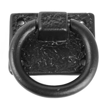 Iron Valley Hardware 2 Inch Small Ring Cabinet Pull with Plateimage