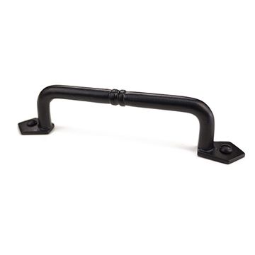 thumbnail image 2 of 10 Hand Forged Iron Cabinet Pulls – 4 1/8" Long, Black, Bin/Door/Gate Hardware 2 of 5