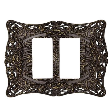 Carpe Diem Acanthus Double Rocker GFI Switch Plateimage