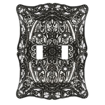 Carpe Diem Acanthus Double Toggle Switch Plateimage