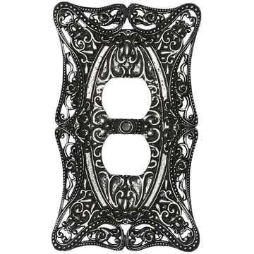 Carpe Diem Acanthus Single Duplex Switch Plateimage