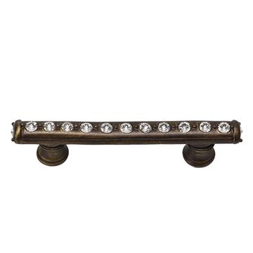 Carpe Diem Cache Flared Foot Cabinet Pull - Clear Swarovski Crystalsimage