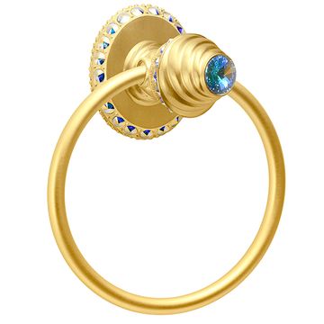 Carpe Diem Cache II Full Smooth Towel Ring - Aurore Swarovski Crystalsimage