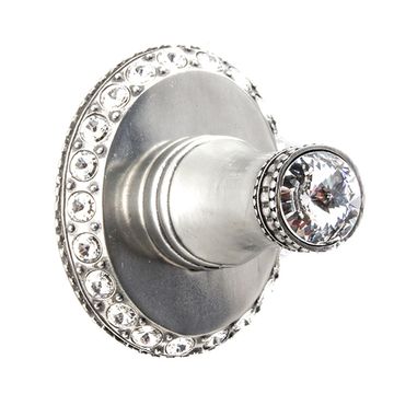Carpe Diem Cache II Large Escutcheon Towel Hook - Clear Swarovskiimage