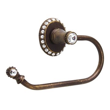 Carpe Diem Cache II Toilet Tissue Holder - Clear Swarovski Crystalsimage