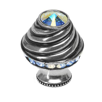 Carpe Diem Cache Medium Flared Foot Round Knob - Aurore Swarovskiimage