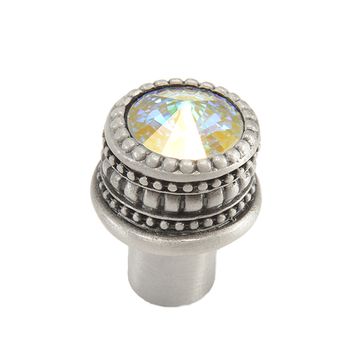 Carpe Diem Cache Medium Round Knob - 16MM Aurore Swarovskiimage