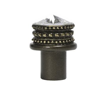 Carpe Diem Cache Medium Round Knob - Clear Swarovskiimage