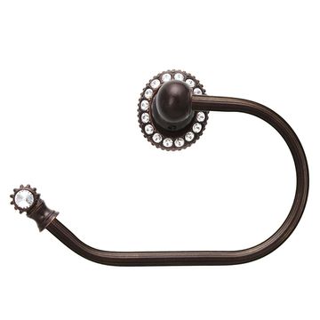 Carpe Diem Cache Reeded Toilet Tissue Hook - Clear Swarovski Crystalsimage