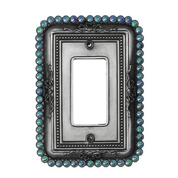 Carpe Diem Cache Single Rocker GFI Switch Plate - Aurore Swarovskiimage