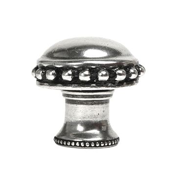 Carpe Diem Classic Beaded Large Round Knob with Flared Footimage