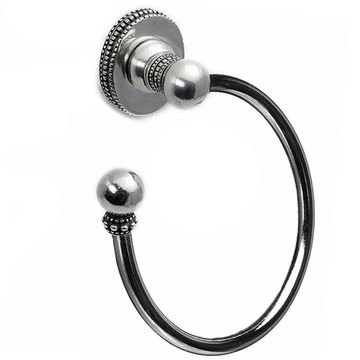 Carpe Diem Classic Beaded Smooth Swing Towel Ringimage