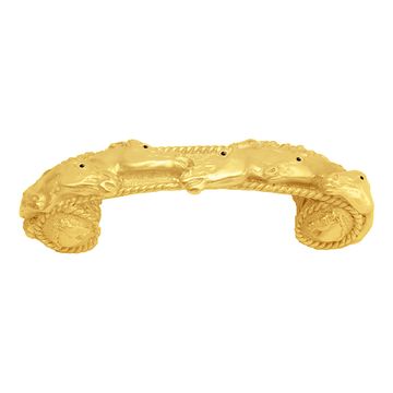 Carpe Diem Classic Western Running Horse Cabinet Pullimage