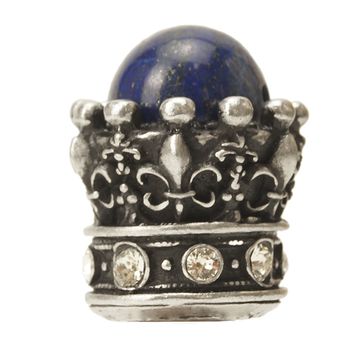 Carpe Diem Crowning Glory Queen Penelope Clear and Lapis Knobimage