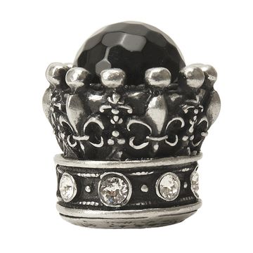 Carpe Diem Crowning Glory Queen Penelope Clear and Onyx Knobimage