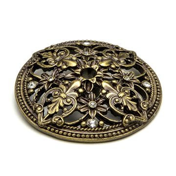 Carpe Diem Juliane Grace Escutcheon with Clear Swarovski Crystalsimage