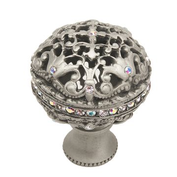 Carpe Diem Juliane Grace Knob with Clear & Aurore Swarovski Crystalsimage