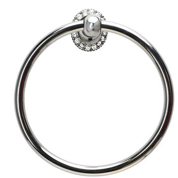 Carpe Diem Smooth Full Towel Ring - Clear Swarovski Crystalsimage