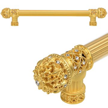 Carpe Diem Versailles Fleur De Lys Reeded Small Finial Pull - Clearimage