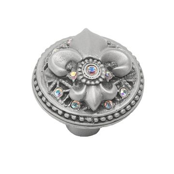 Carpe Diem Versailles Large Round Fleur Knob with Aurore Swarovskiimage