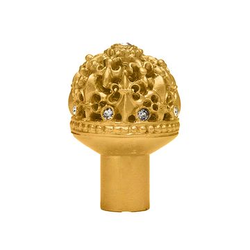 Carpe Diem Versailles Small Dome Knob with Clear Swarovskiimage