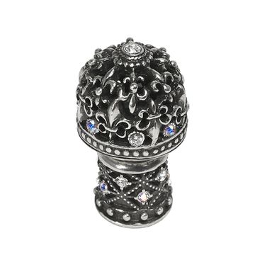Carpe Diem Versailles Small Dome Ornate Foot Knob Aurore Swarovskiimage