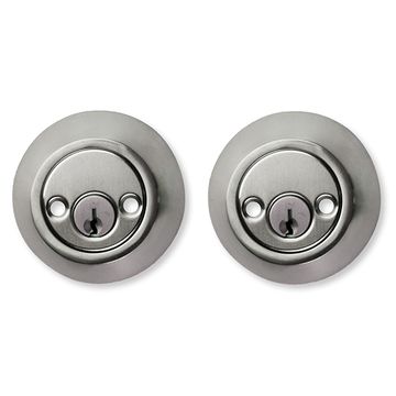 Forever Hardware Stainless Bronze Round Double Cylinder Deadboltimage