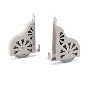 Quiet Glide Library Ladder Traditional Bottom Wheel Assemblyimage