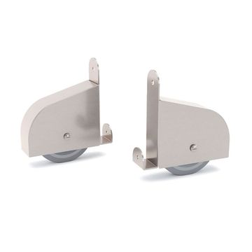 Quiet Glide Library Ladder Contemporary Bottom Wheel Assemblyimage