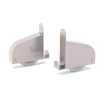 Quiet Glide Library Ladder Contemporary Braking Bottom Wheel Assemblyimage