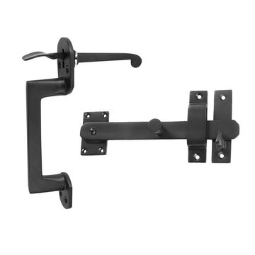 Forever Hardware 8 Inch Arch Gate Thumblatch with Knobimage