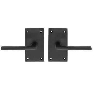 Forever Hardware Square Plate and Lever Passage Door Setimage